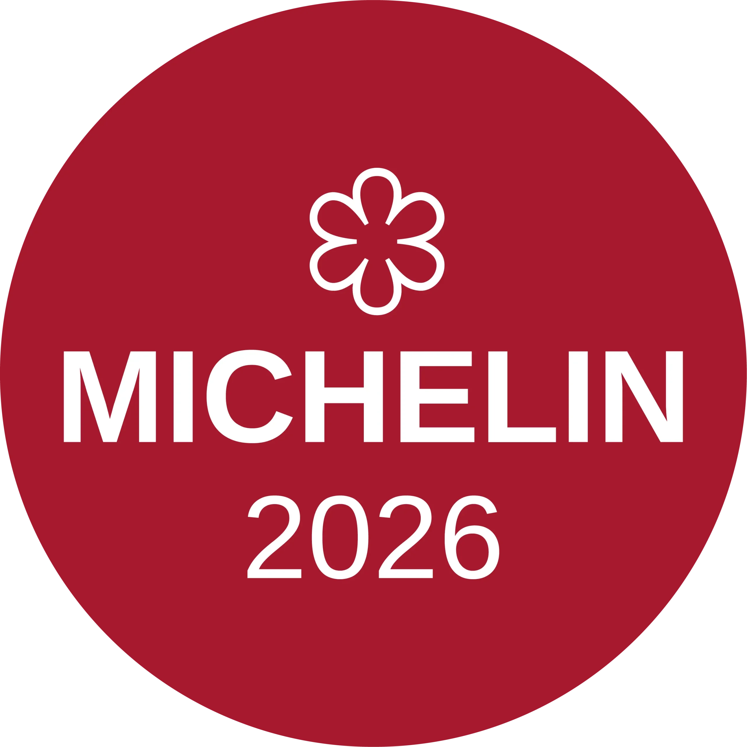 Logo estrella michelin 2026 otorgado a Restaurante AJonegro